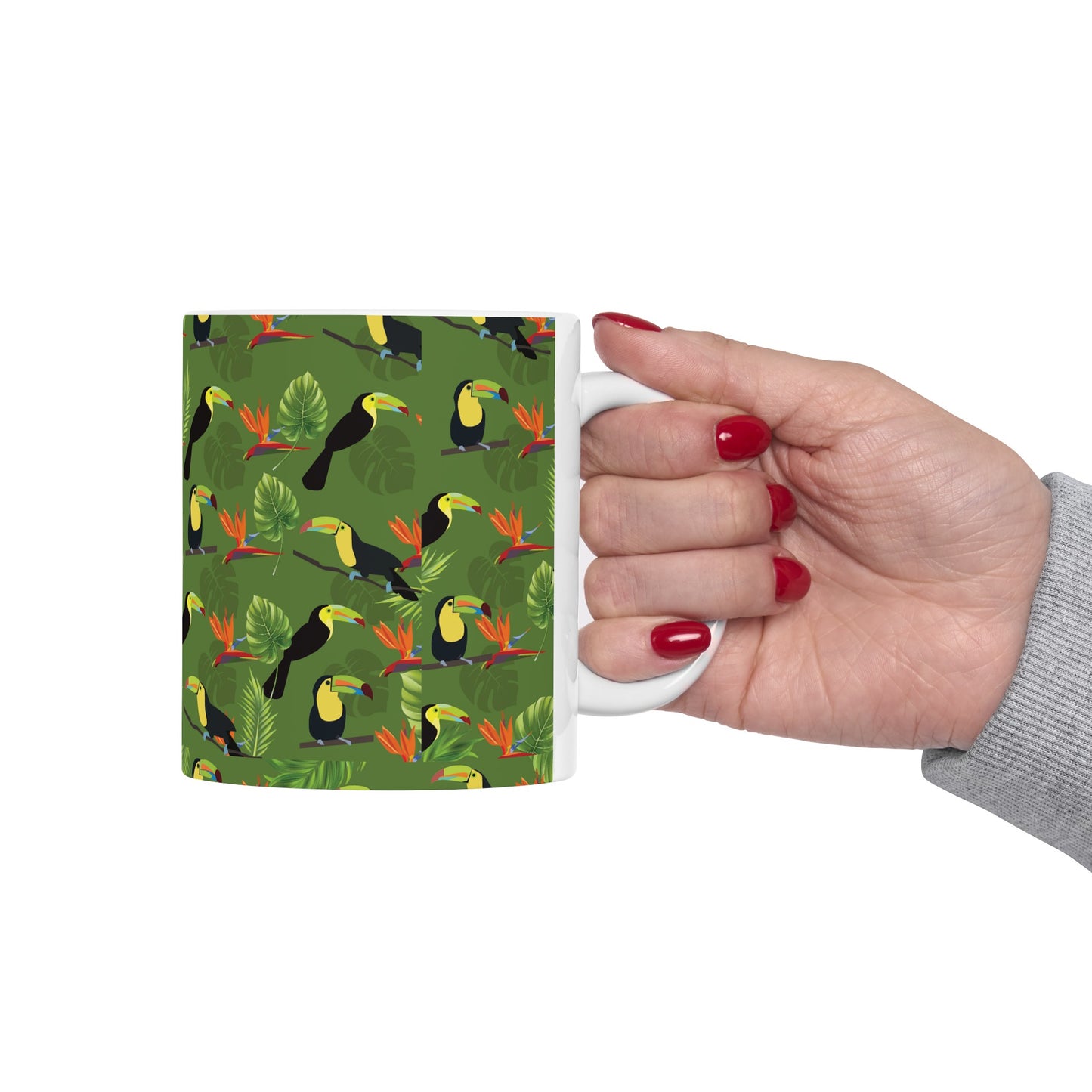 Tropical Pattern Ceramic Mug 11oz