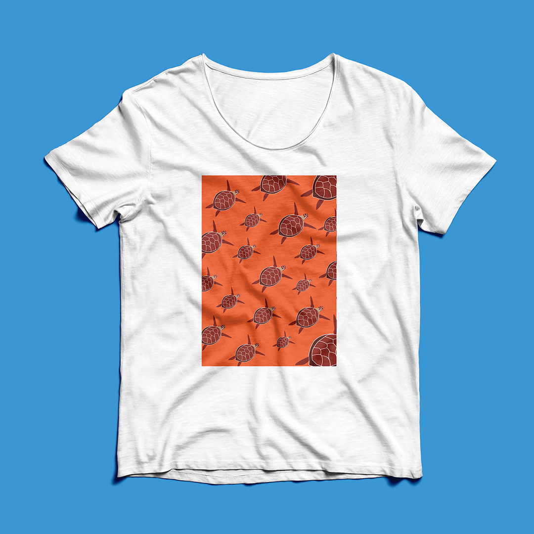 Franela Tortugas Carey | Camiseta Ilustrada de Fauna Venezolana