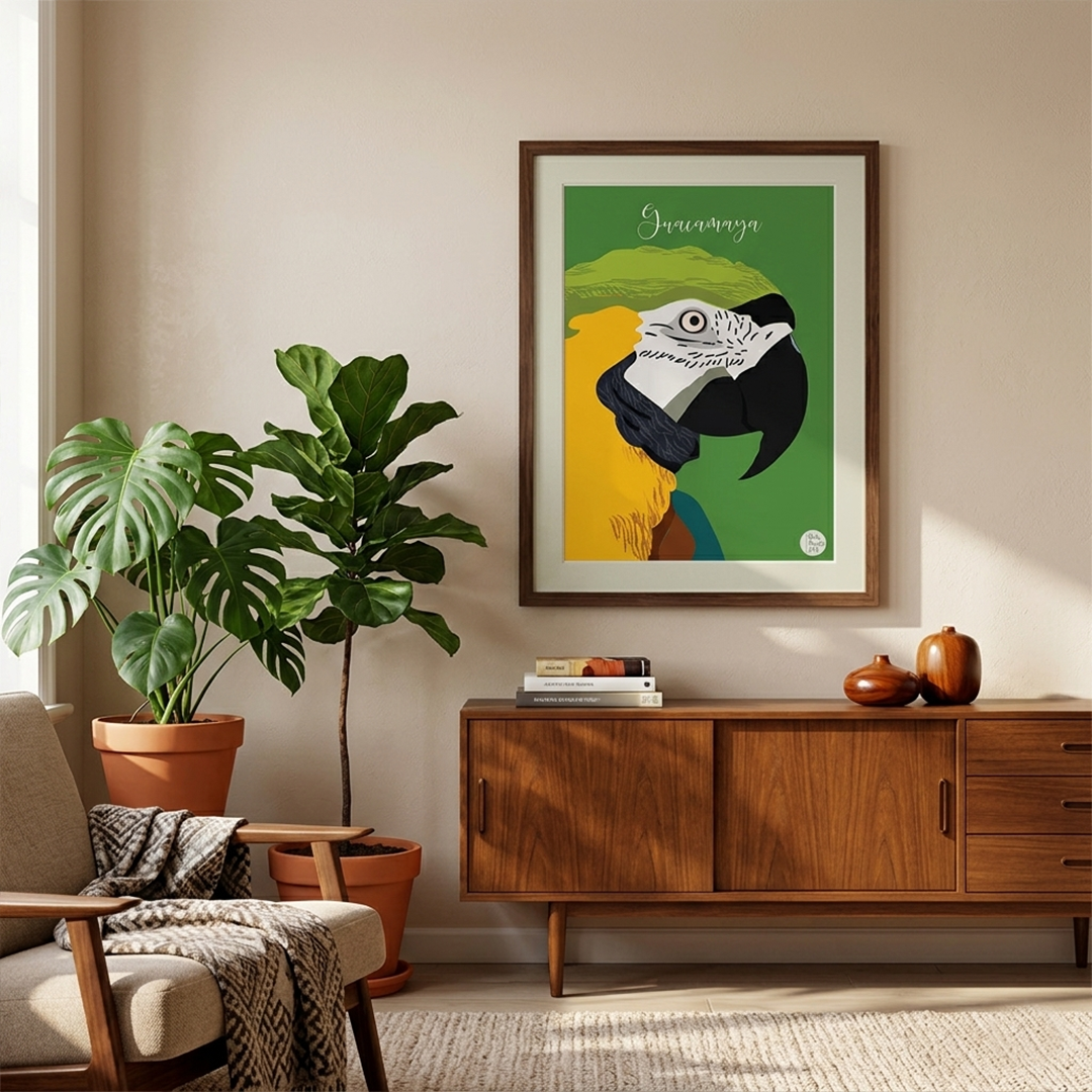 Poster de Guacamaya | Cuadro Decorativo Tropical para Pared
