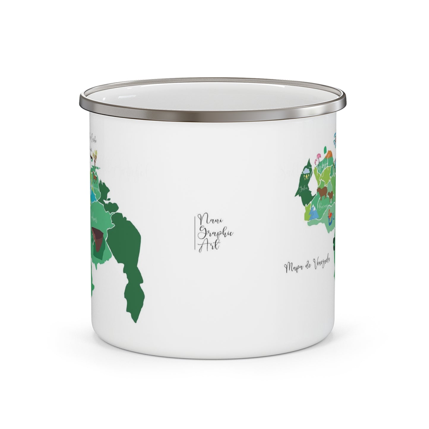 Enamel Mug Venezuela Map