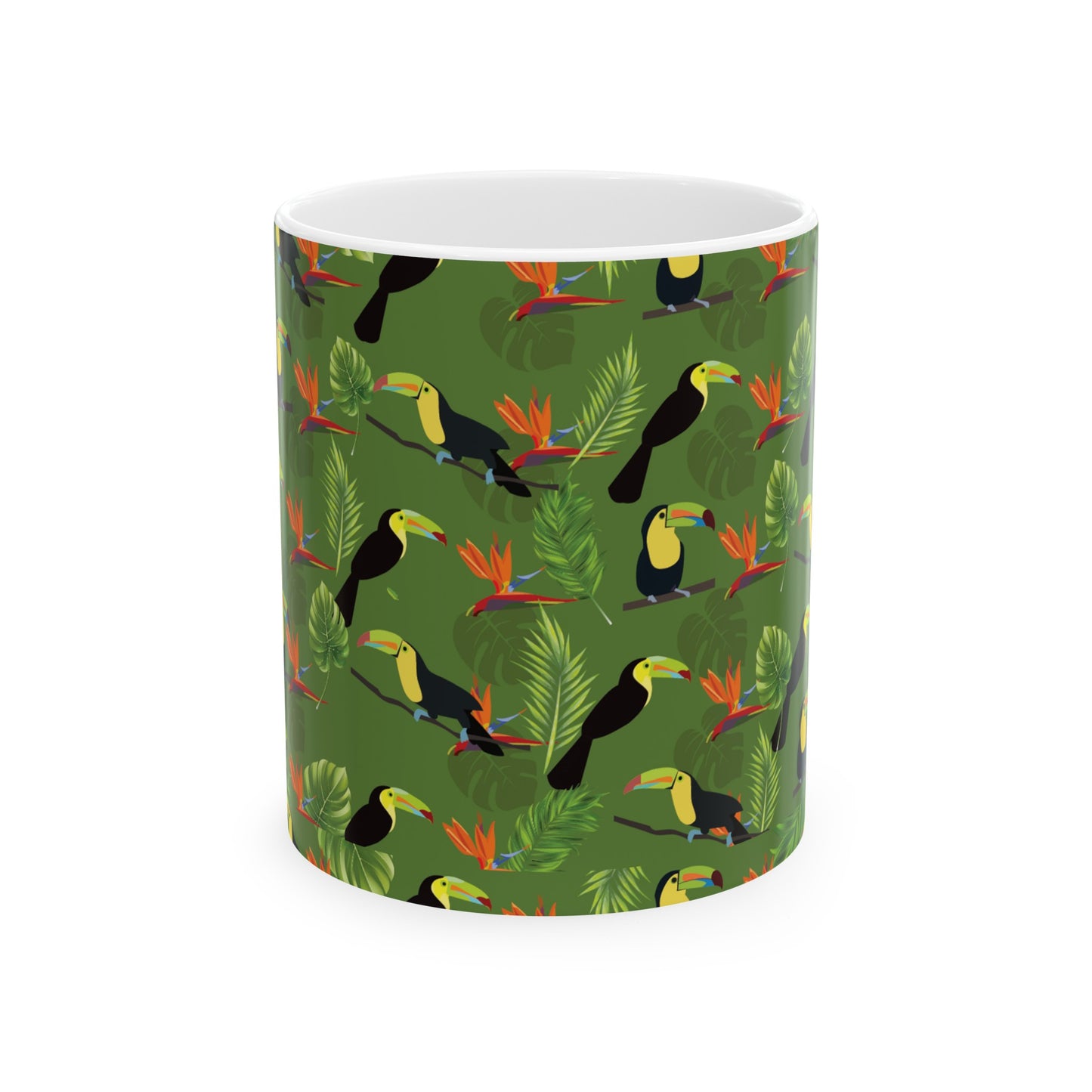 Tropical Pattern Ceramic Mug 11oz