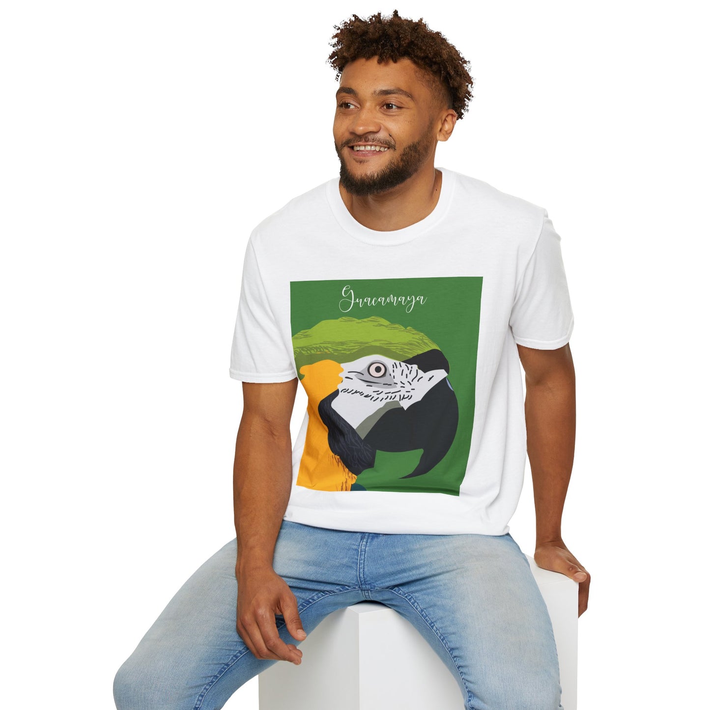 Macaw Bird T-Shirt — Venezuelan Tropical Parrot Design