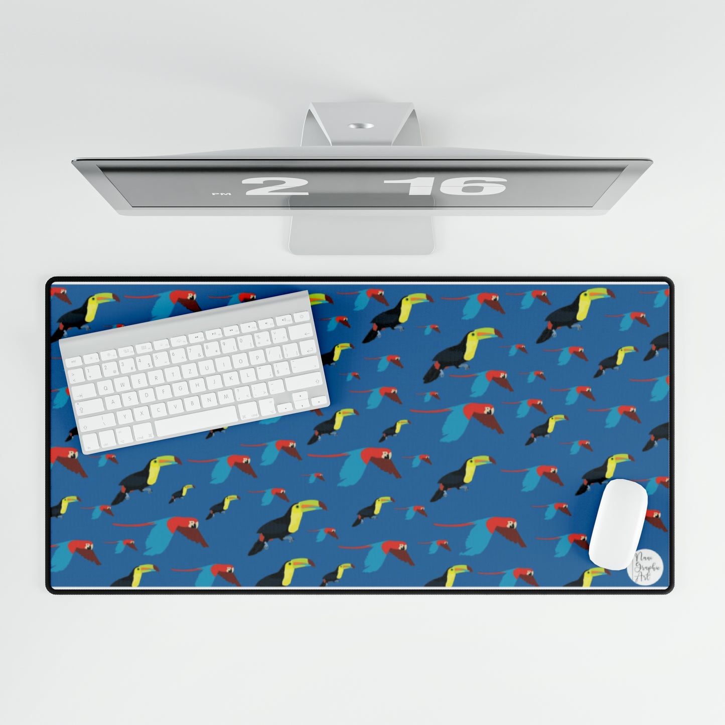 Desk Mats Tropical Birds