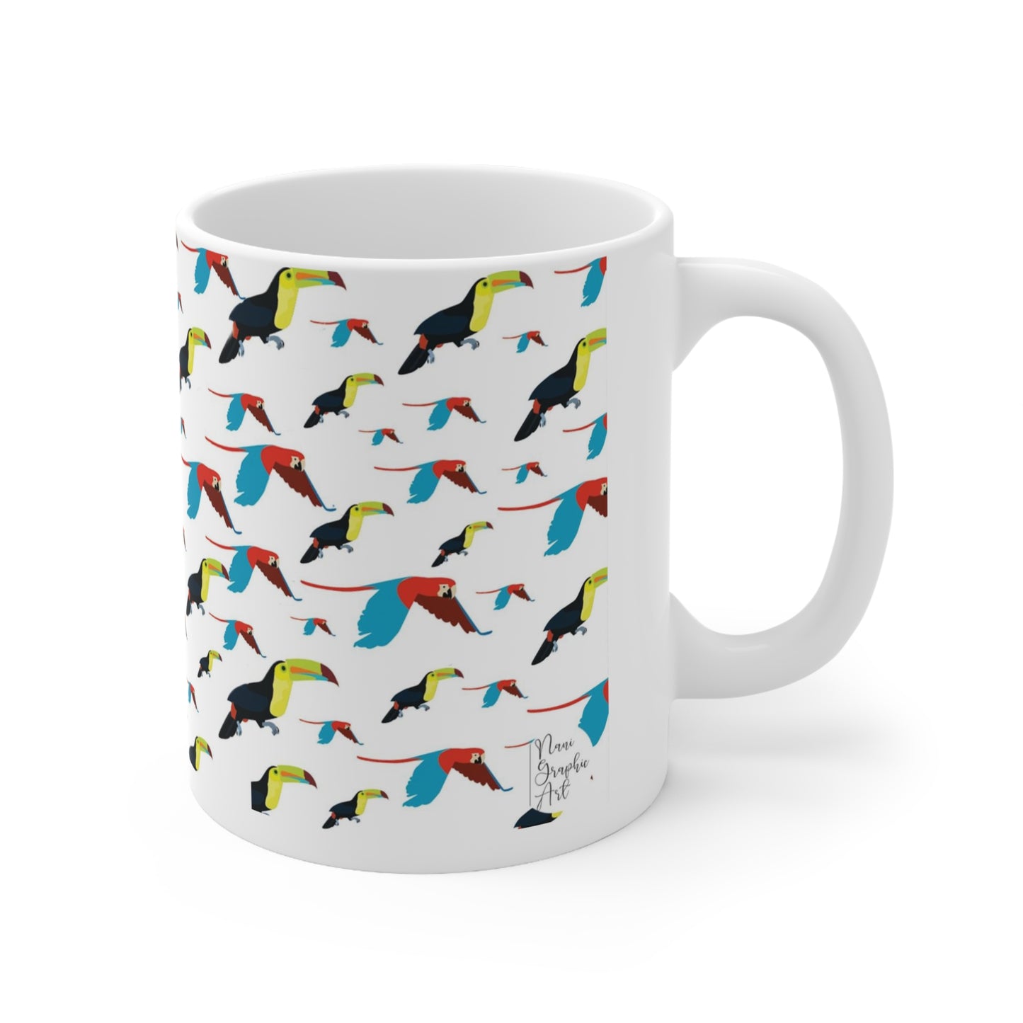 Guacamayas y Tucanes Ceramic Mug 11oz