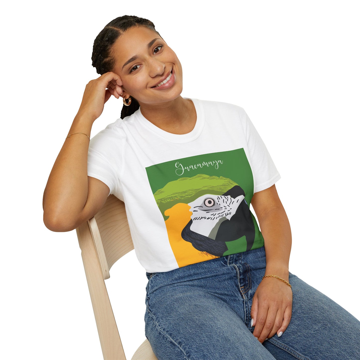 Macaw Bird T-Shirt — Venezuelan Tropical Parrot Design