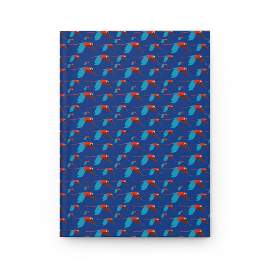 Blue Macaw Hardcover Journal – Caracas-Inspired Nature Notebook for Travel & Daily Writing