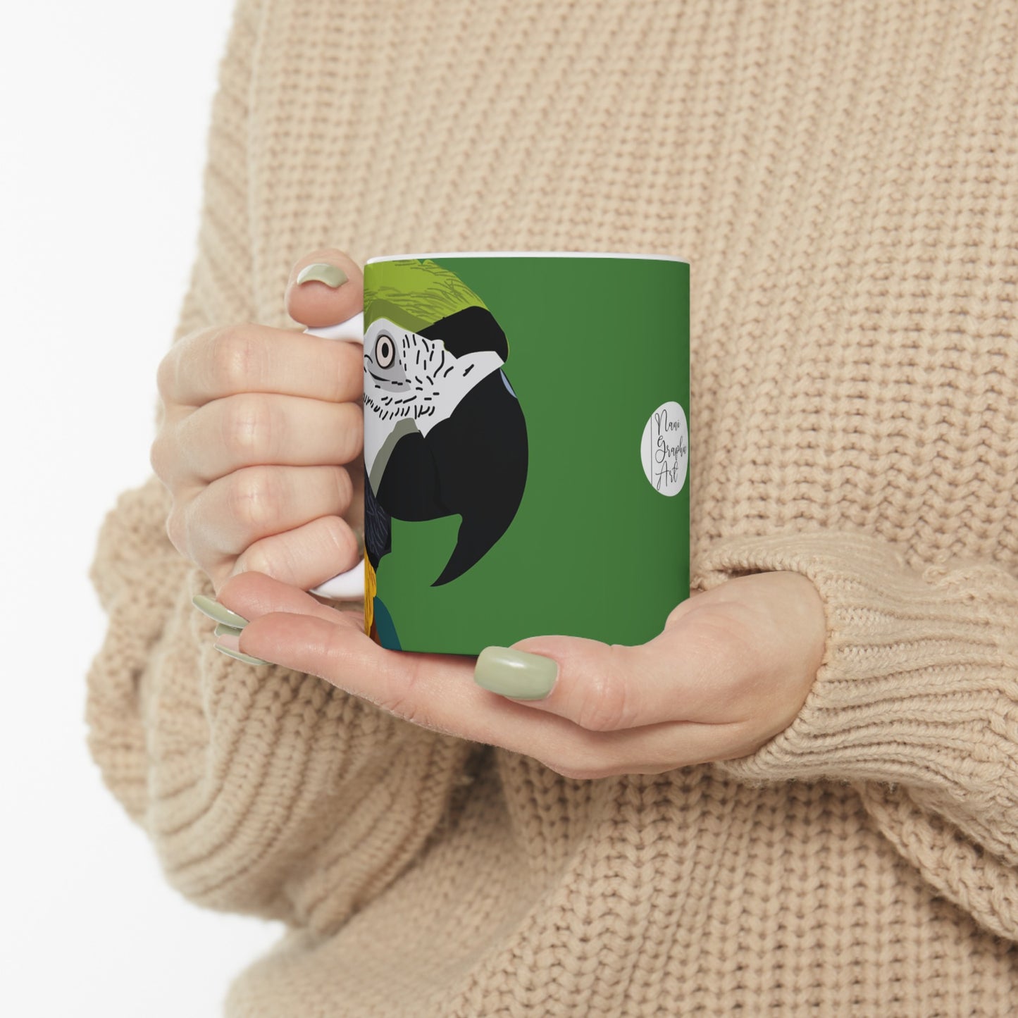 Guacamaya Ceramic Mug 11oz