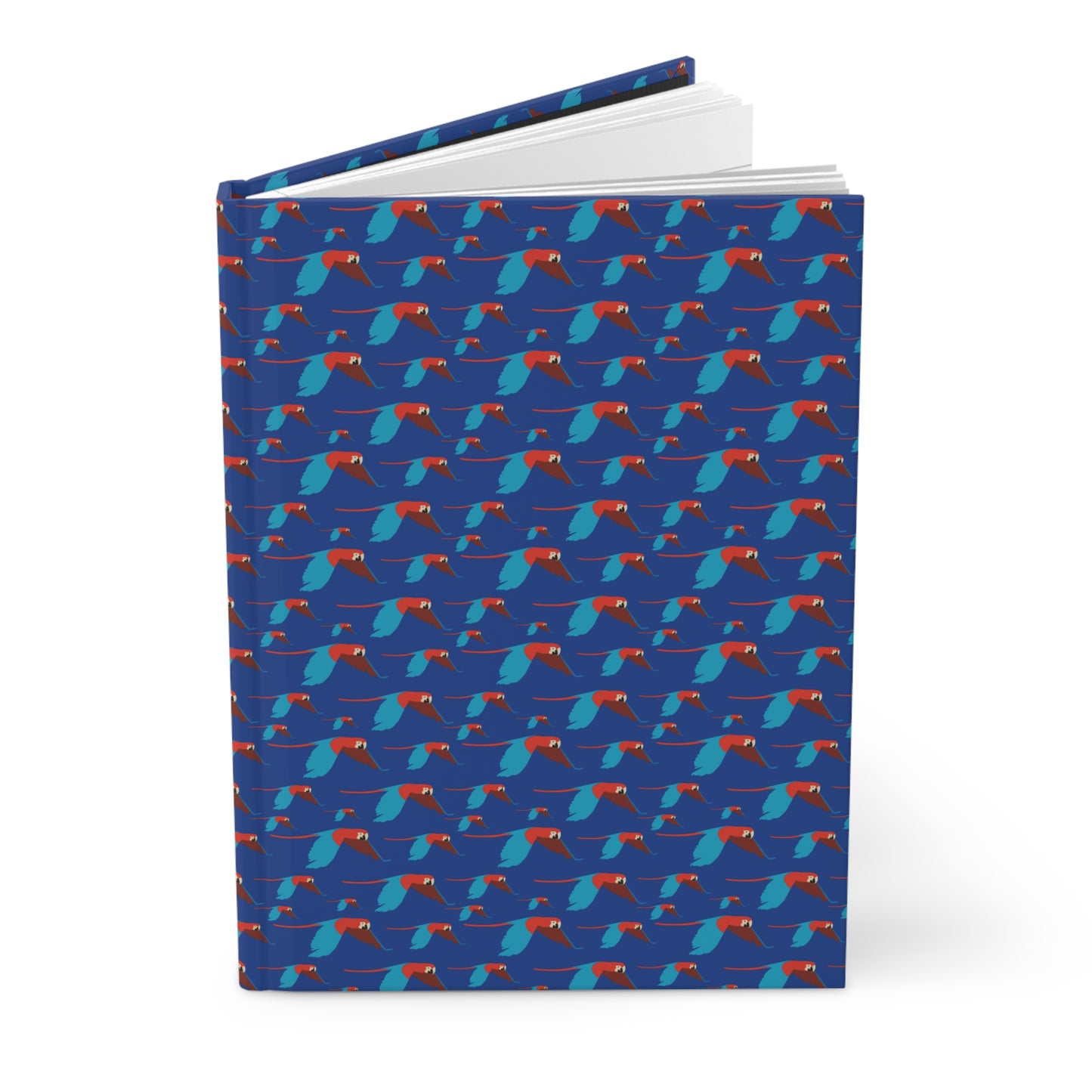 Blue Macaw Hardcover Journal – Caracas-Inspired Nature Notebook for Travel & Daily Writing