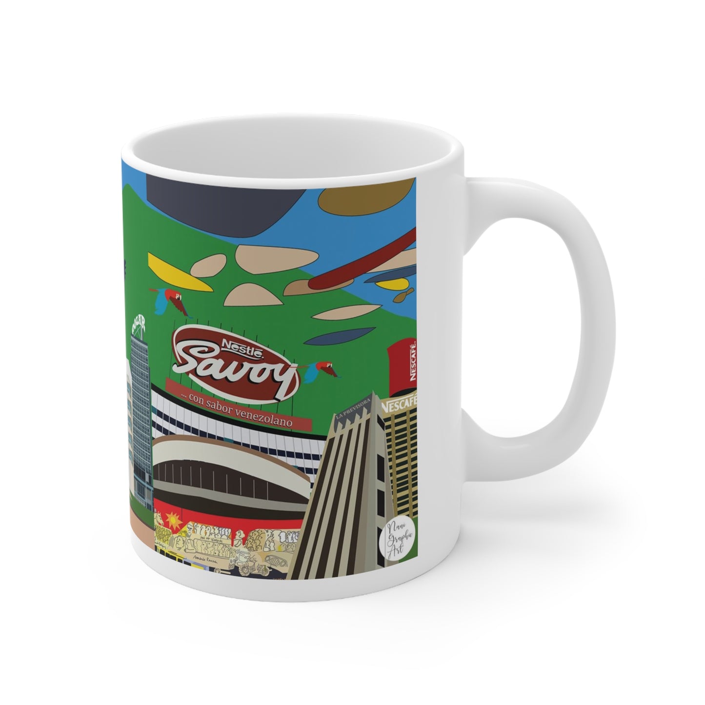 Triptico Ceramic Mug 11oz