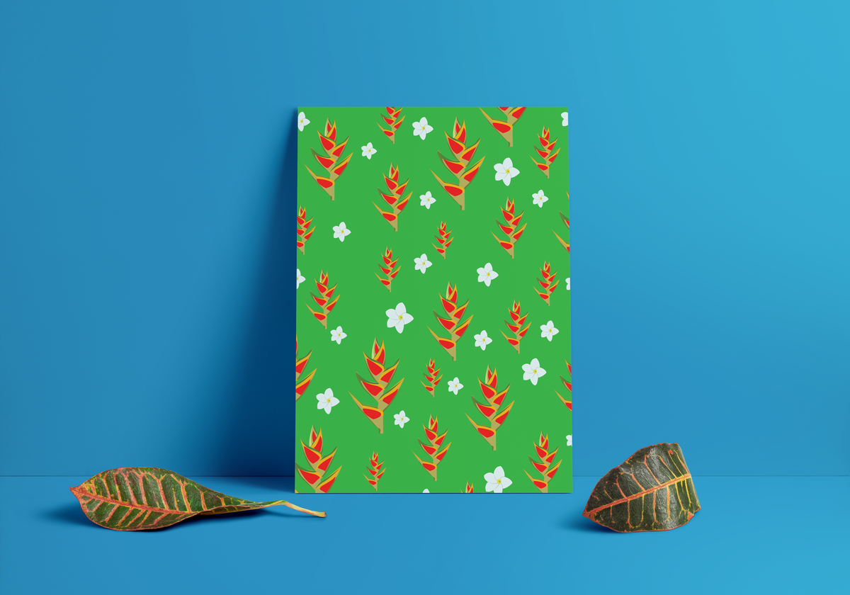 Poster Aves del Paraíso Verde | Decoración Artística de Flora y Fauna