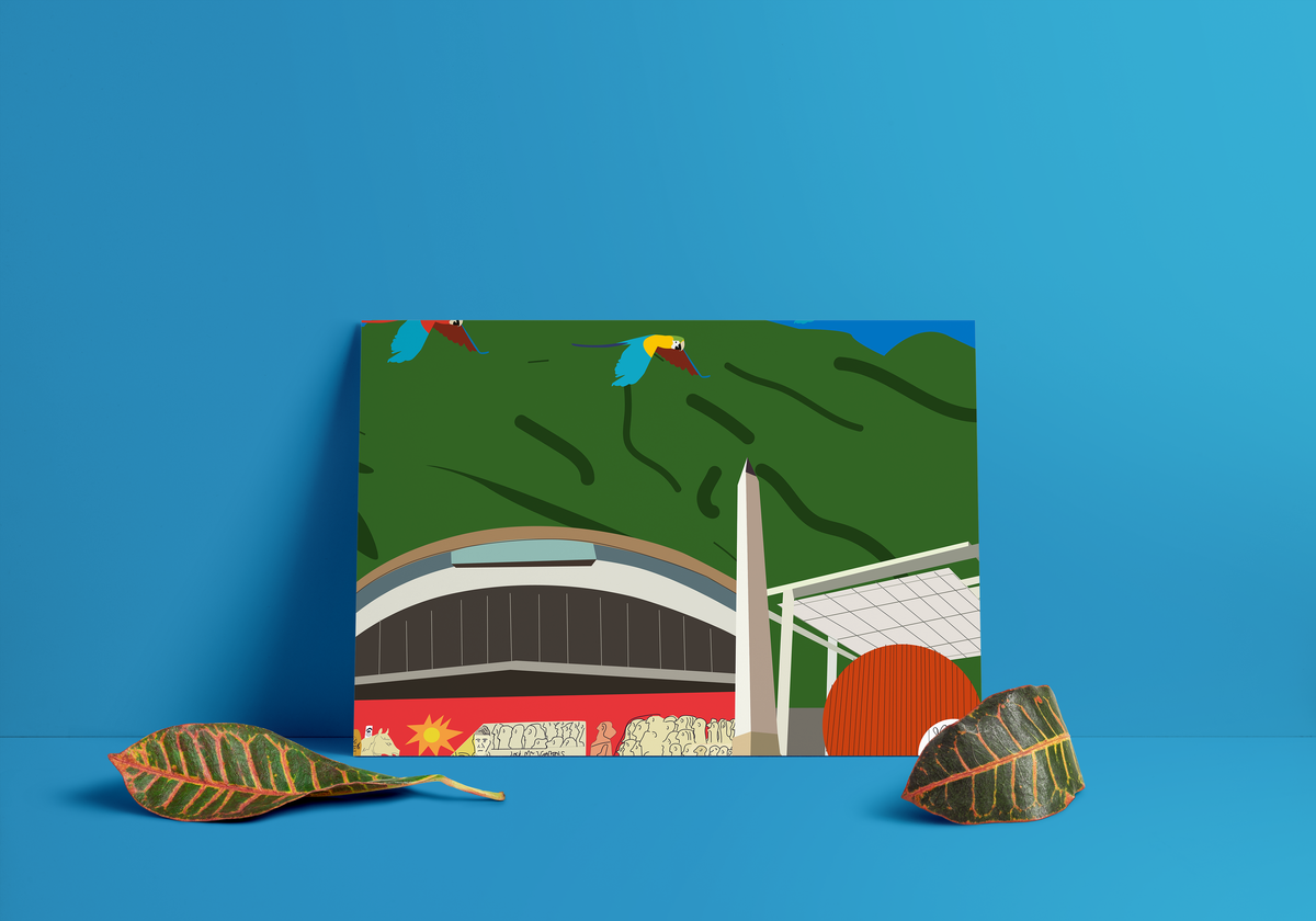 Poster Iconos de Caracas | Ilustración Artística de la Ciudad