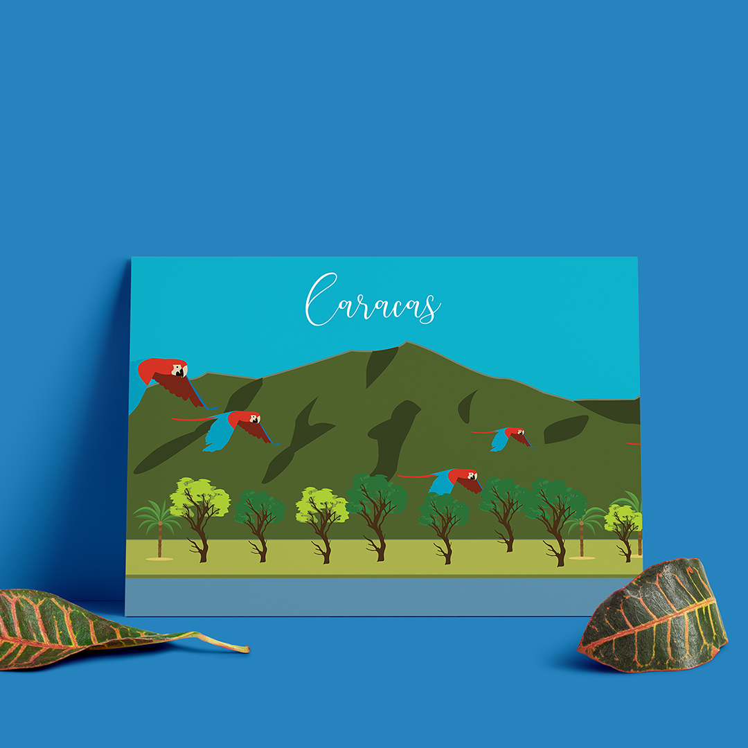 Poster de Caracas Venezuela | Ilustración de Arte Venezolano para Regalo