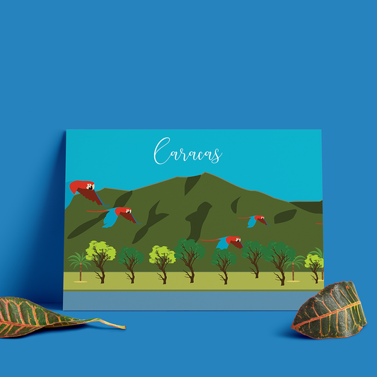 Poster de Caracas Venezuela | Ilustración de Arte Venezolano para Regalo