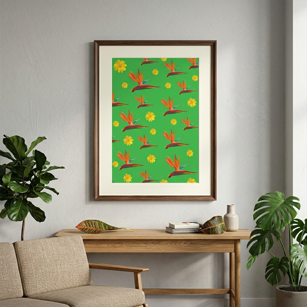 Póster Ilustrado Flores Tropicales: Arte Botánico de Venezuela