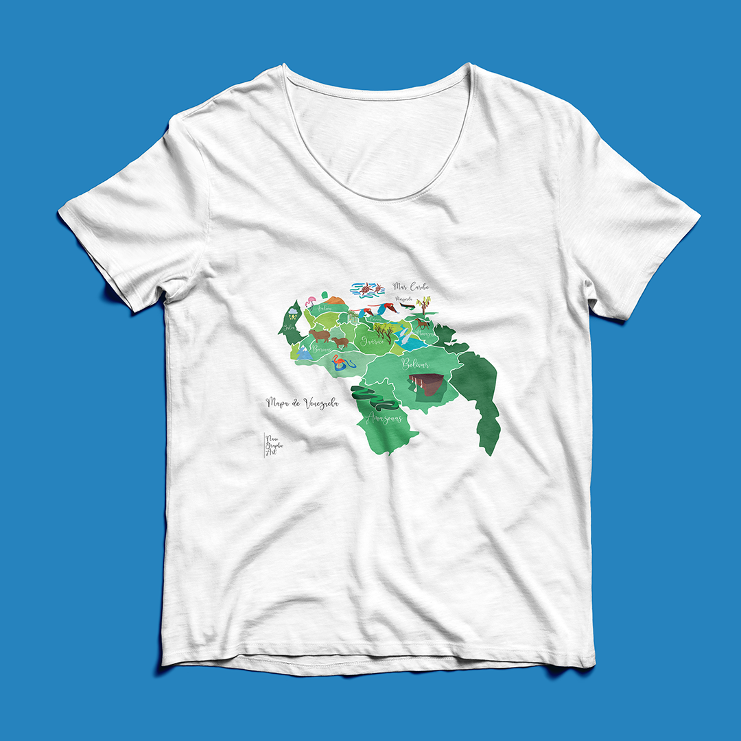 Franela Mapa de Venezuela en Microdurazno – Suave, Fresca y Duradera
