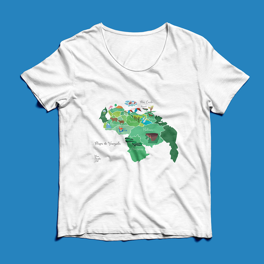 Franela Mapa de Venezuela en Microdurazno – Suave, Fresca y Duradera