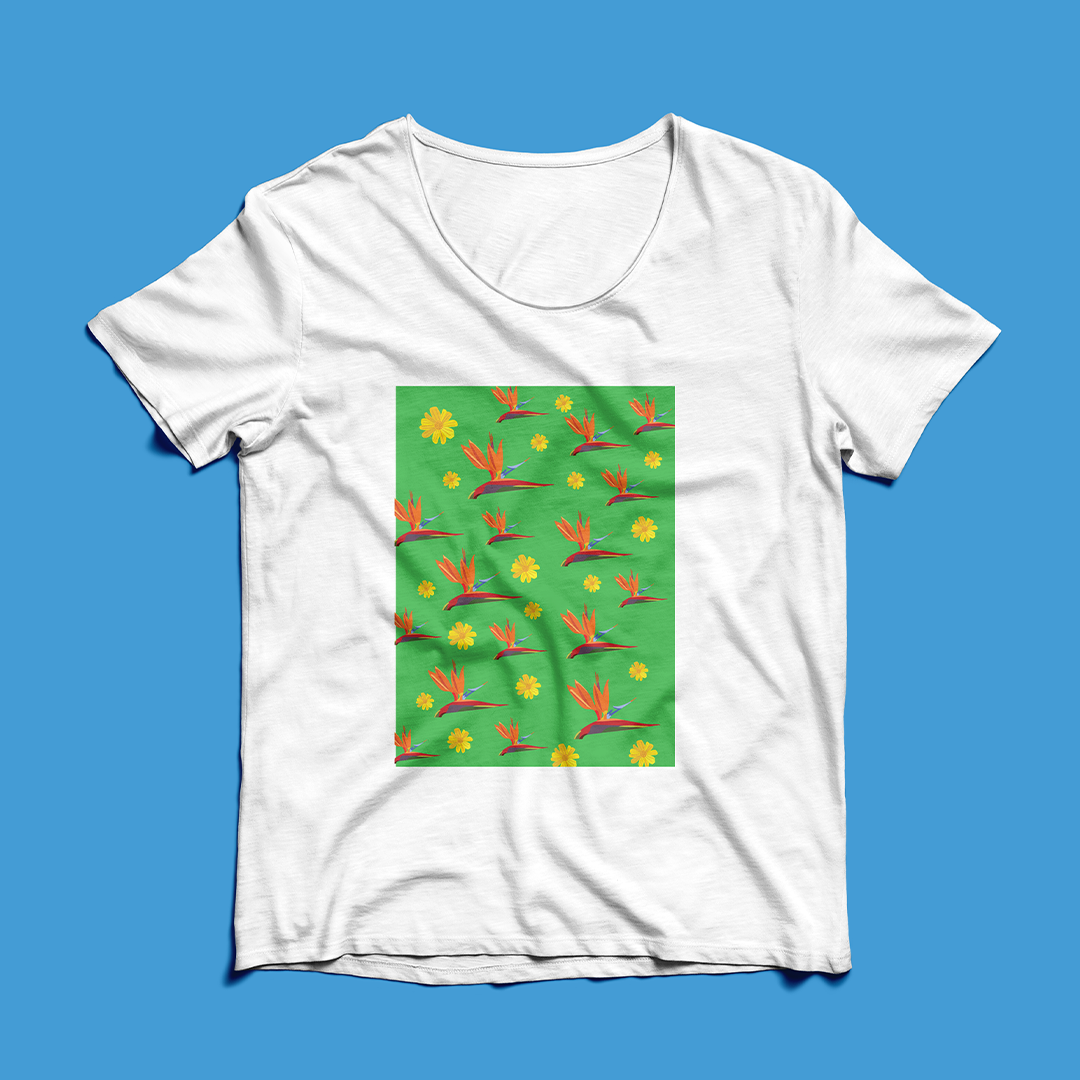 Franela Flores Tropicales  | Diseño Exclusivo | NaniGraphicart