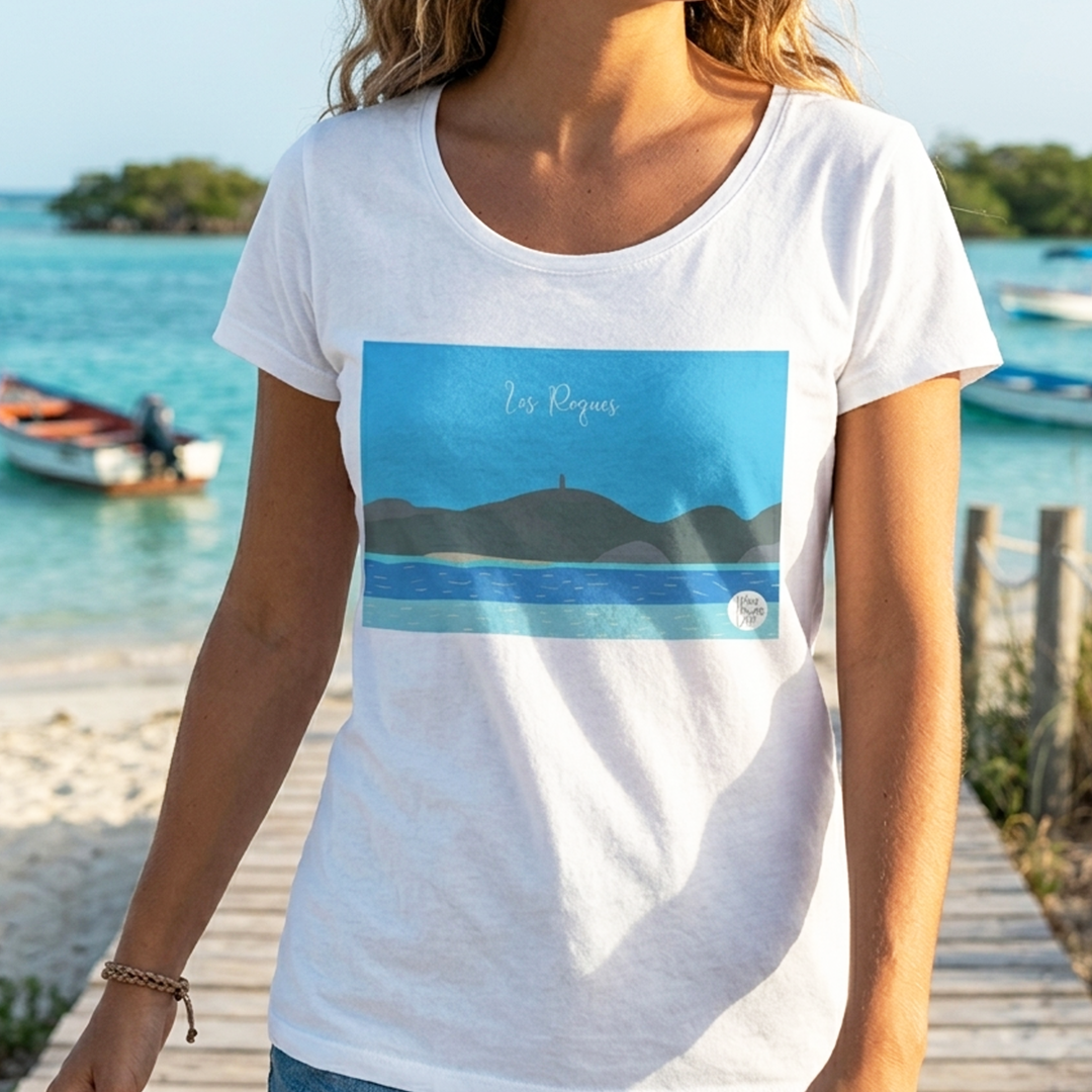 Franela Los Roques | Camiseta de Diseño Venezolano Premium