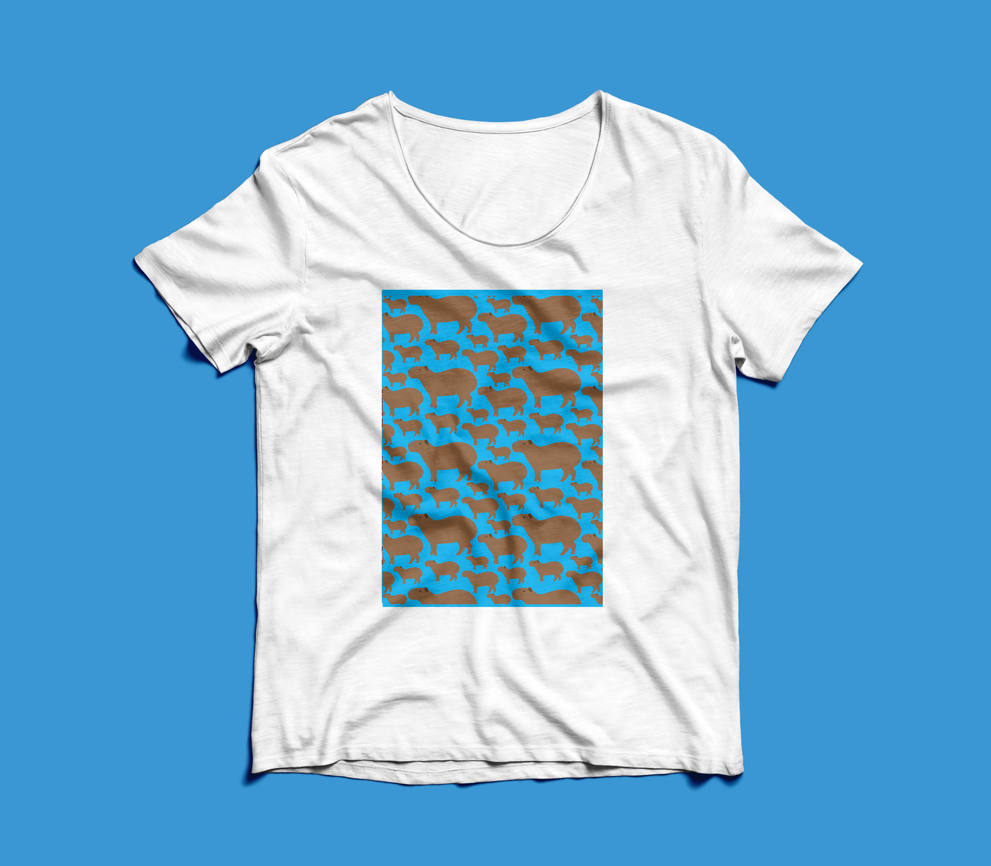 Franela Estampada de Chigüires | Diseño Tropical | NaniGraphicart