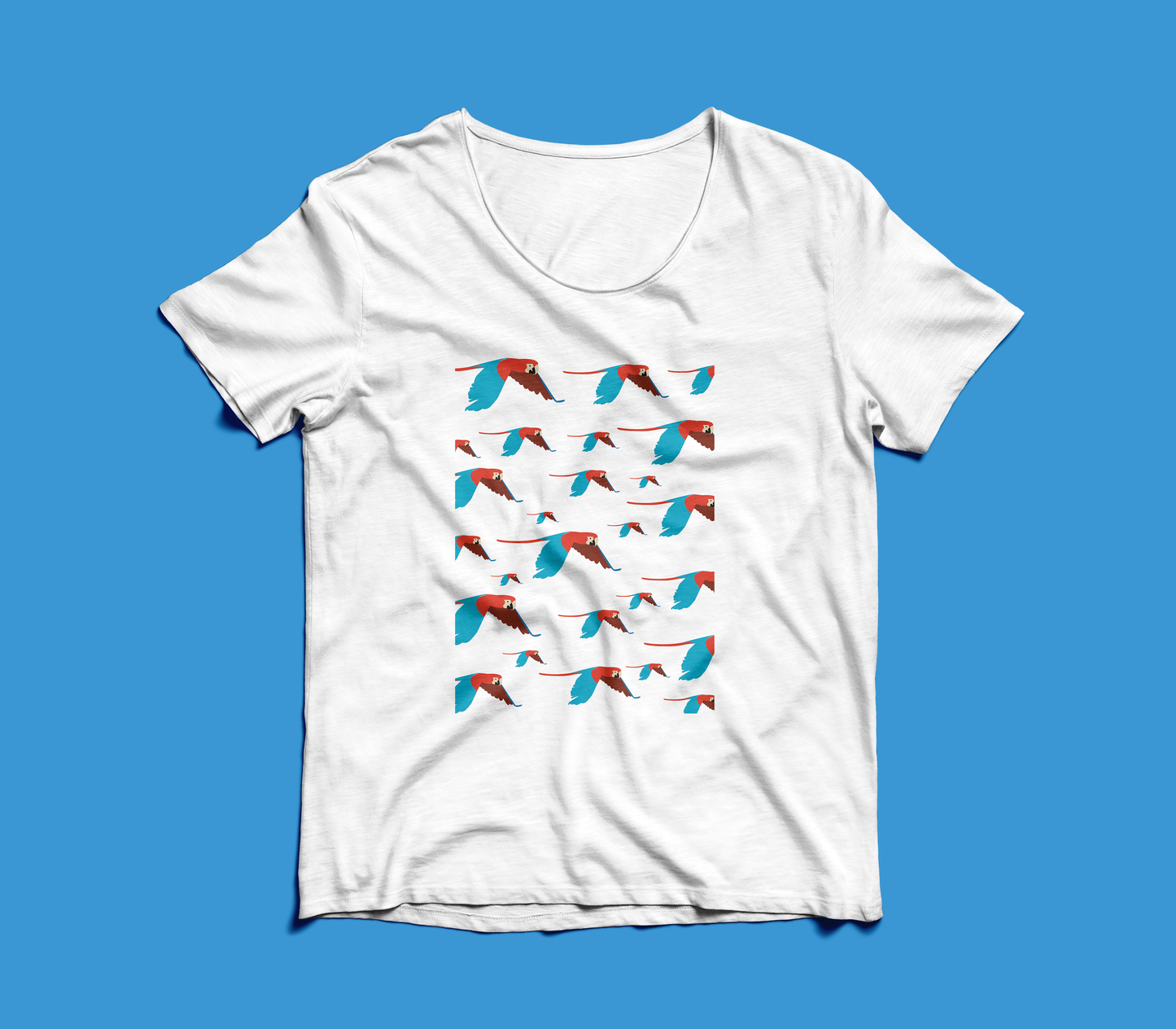 Franela Estampada de Guacamayas | Diseño Exclusivo de Venezuela | NaniGraphicart