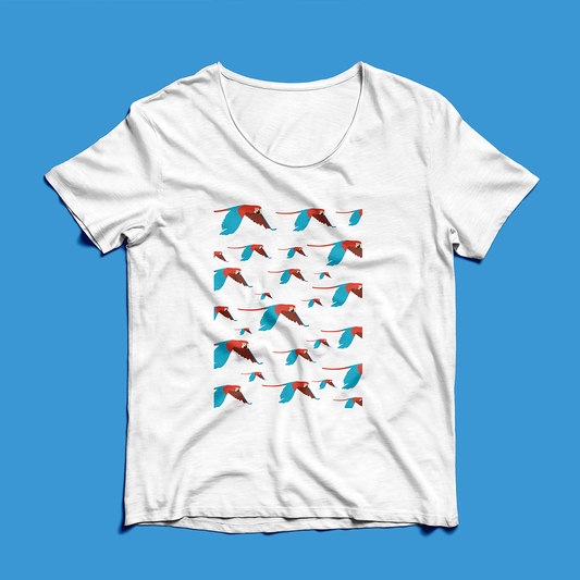 Franela Estampada de Guacamayas | Diseño Exclusivo de Venezuela | NaniGraphicart