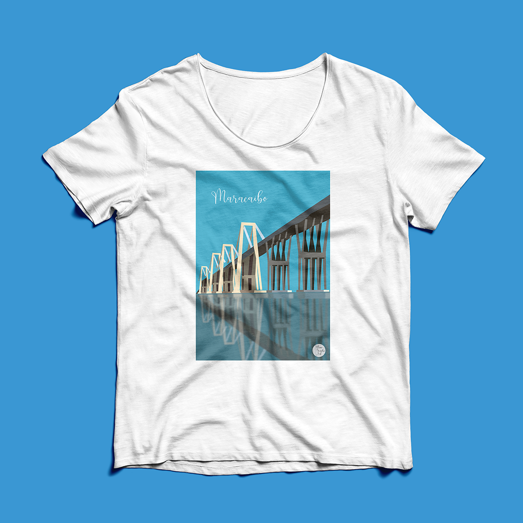 Franela Maracaibo Ilustrada | Diseño Exclusivo NaniGraphicart