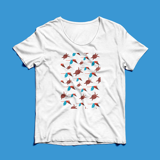 Franela Tortugas y Guacamayas | Diseño Original | NaniGraphicArt