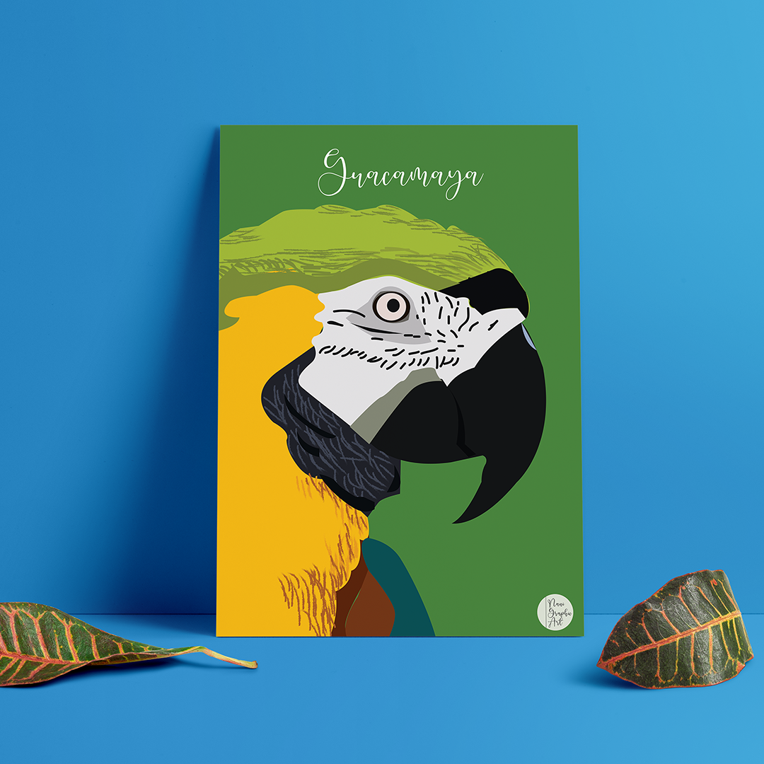 Poster de Guacamaya | Cuadro Decorativo Tropical para Pared