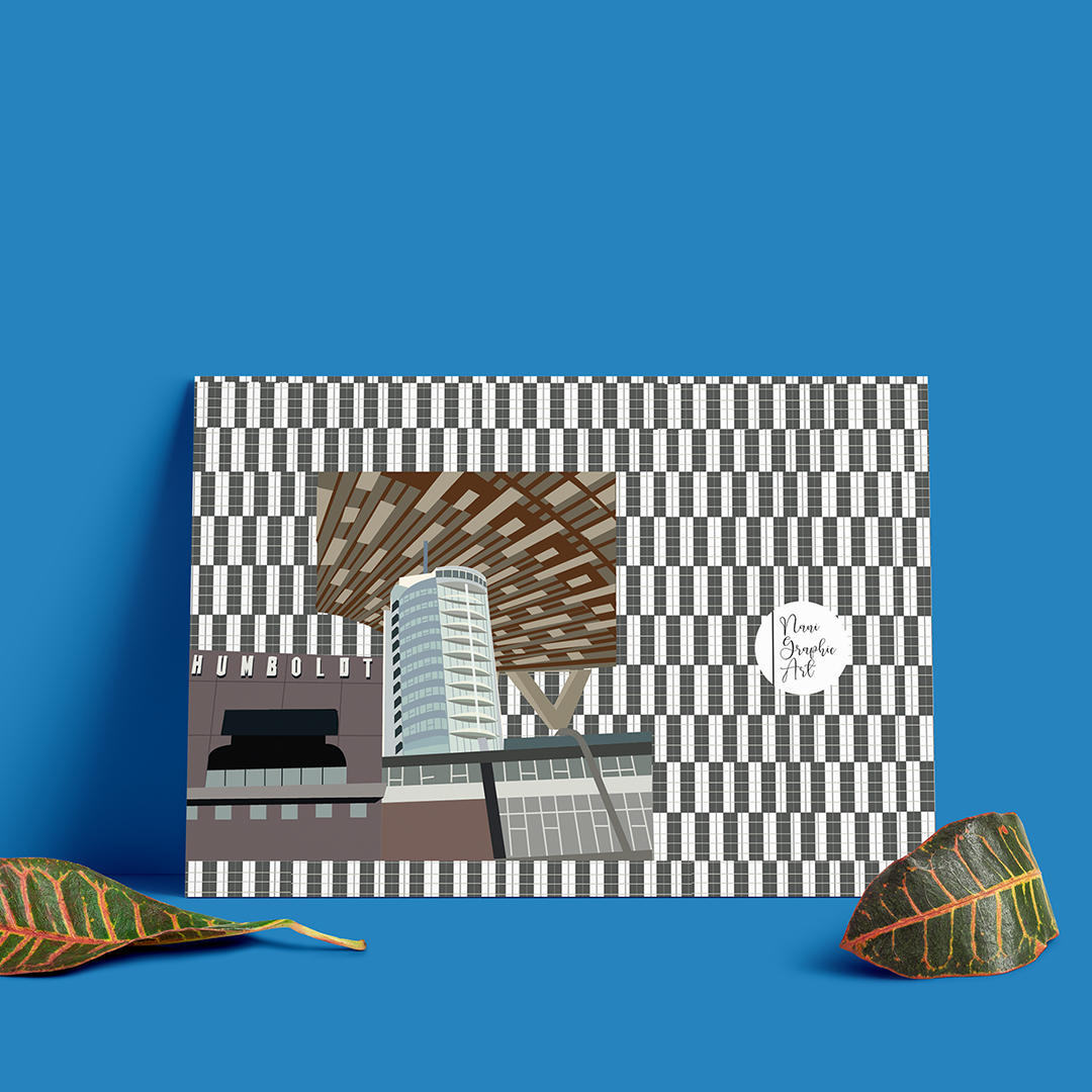 Poster Ilustrado Hotel Humboldt – Arquitectura Icónica de Caracas