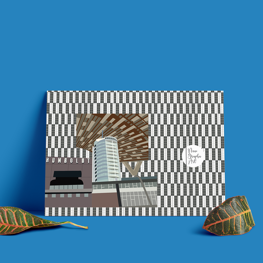 Poster Ilustrado Hotel Humboldt – Arquitectura Icónica de Caracas