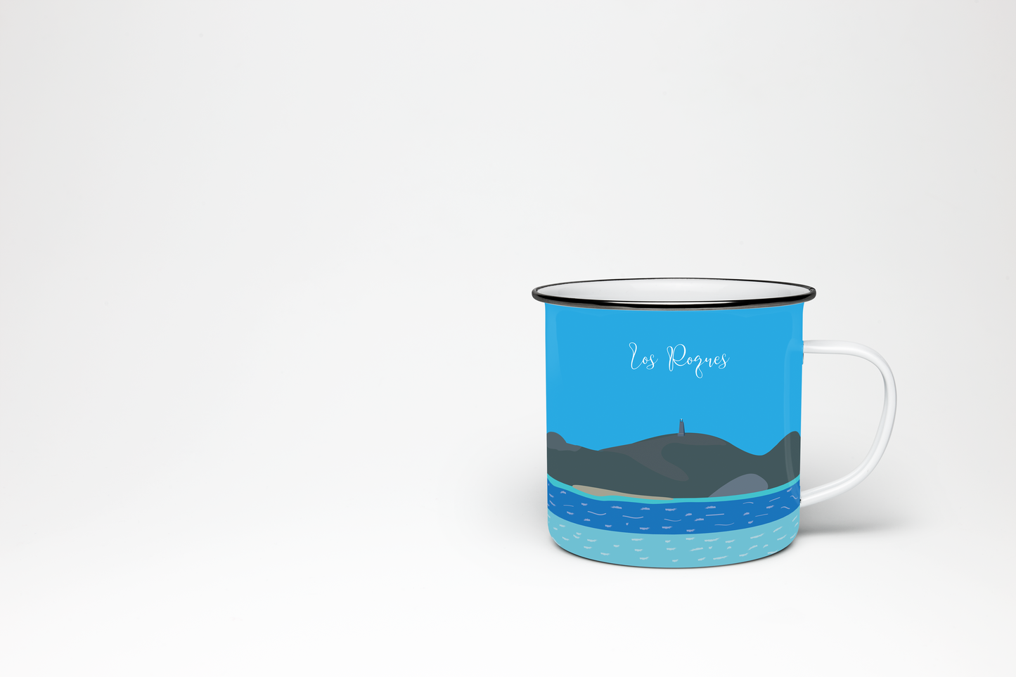 Taza de Peltre Los Roques Venezuela - Taza de Café Colección Playas