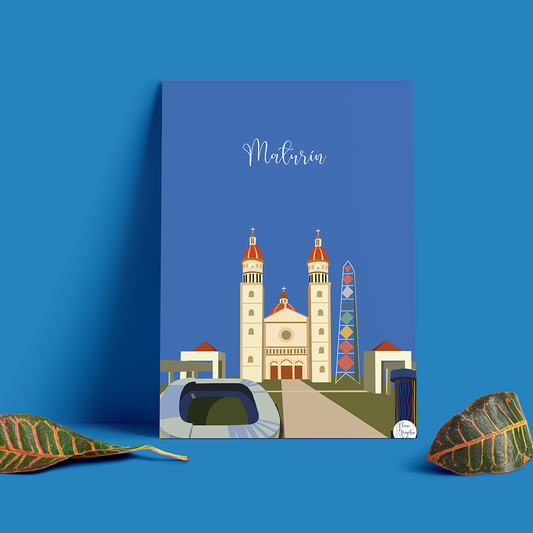 Póster de la Catedral de Maturín | Lámina de Arte Moderno de Oriente
