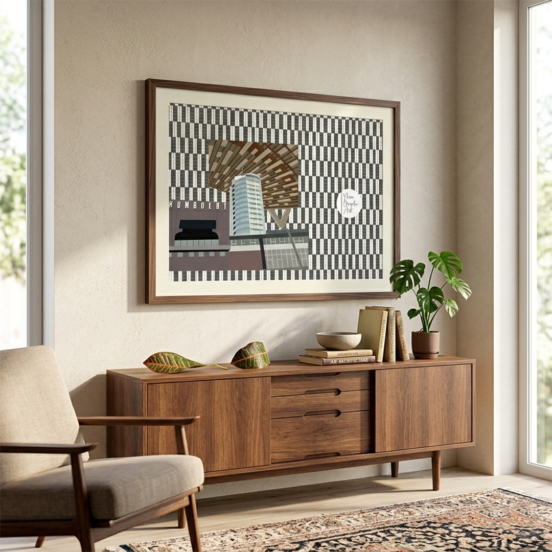 Poster Ilustrado Hotel Humboldt – Arquitectura Icónica de Caracas
