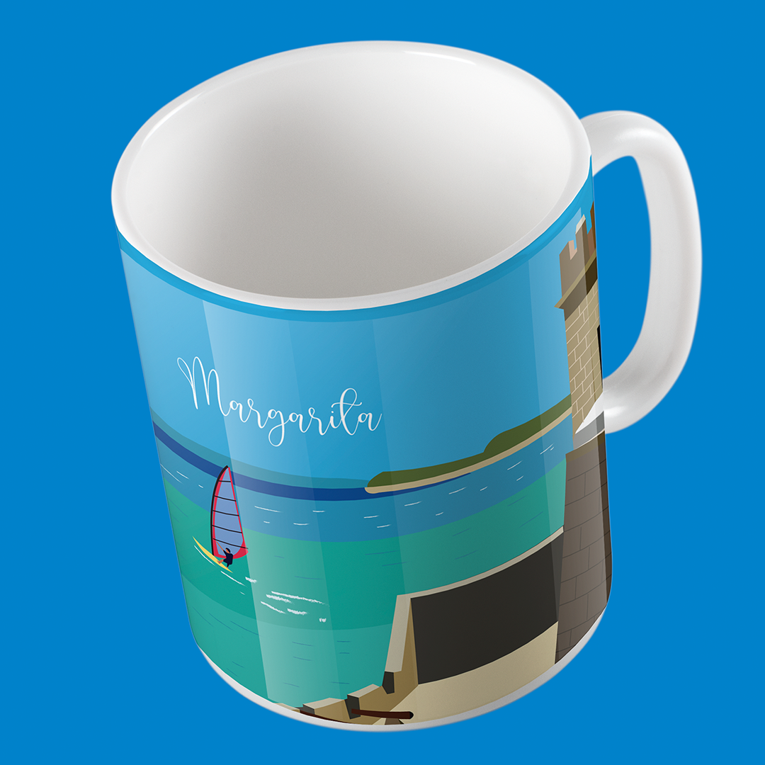 Taza de Cerámica Pampatar Margarita – Regalo Venezolano de la Isla