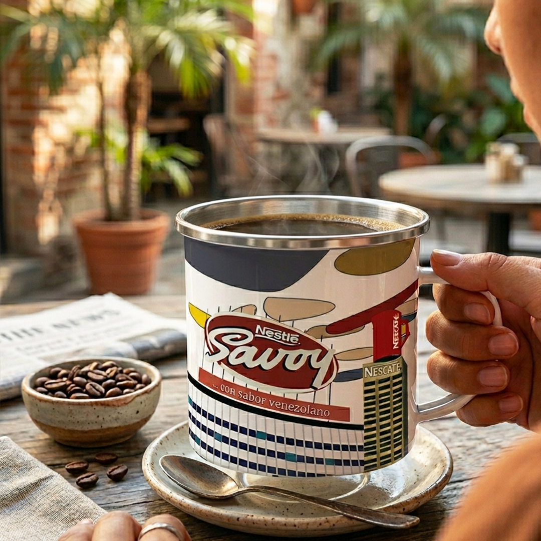 Taza de Peltre Savoy | Mug Vintage Exclusivo | NaniGraphicart