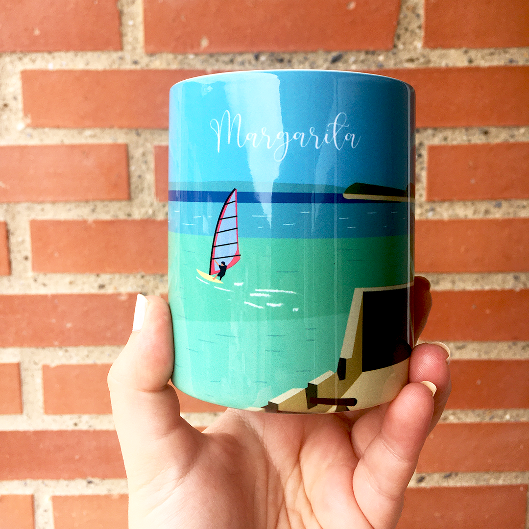 Taza de Cerámica Pampatar Margarita – Regalo Venezolano de la Isla