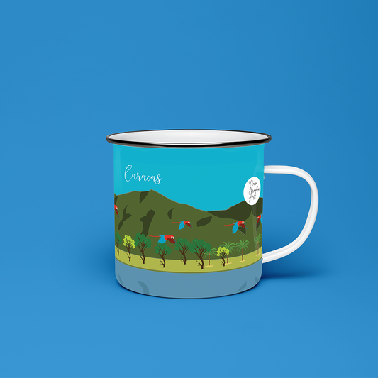 Taza de Peltre Caracas | Diseño Urbano Venezolano | NaniGraphicart