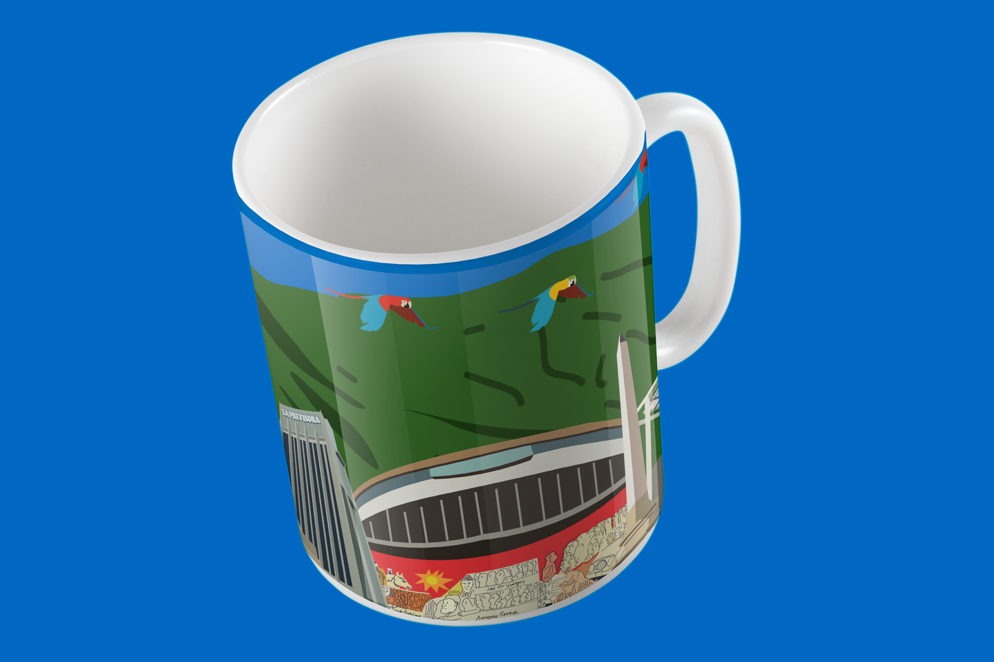 Taza Iconos de Caracas | Diseño Urbano Venezolano | NaniGraphicart