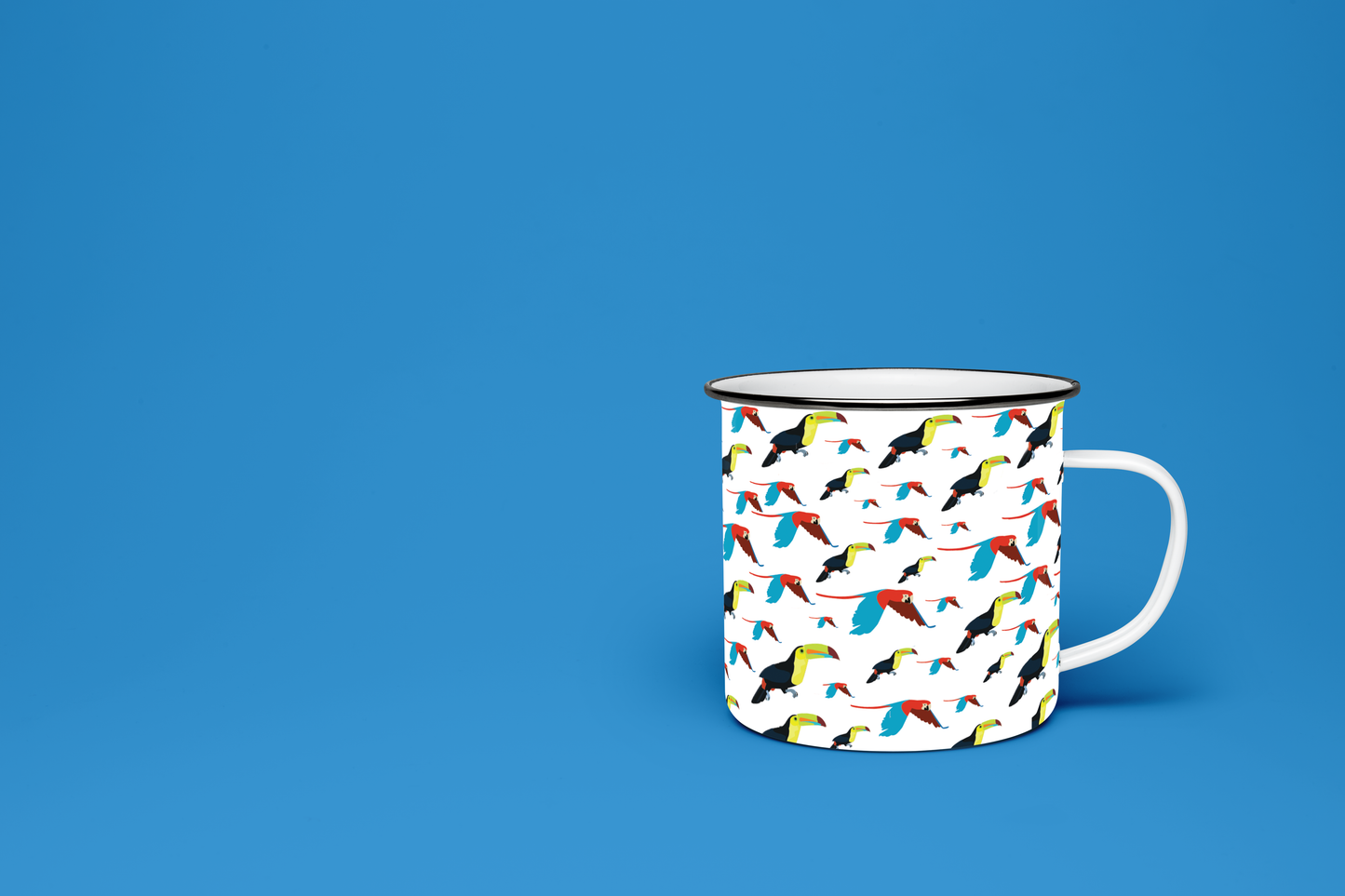 Taza Guacamayas y Tucanes | Diseño Tropical Exclusivo | NaniGraphicart