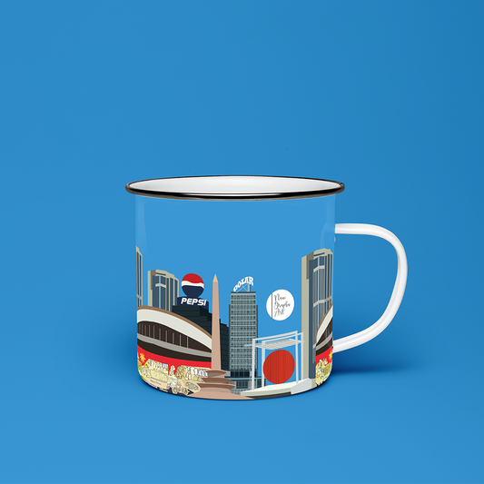 Taza de Peltre Mural Zapata |  NaniGraphicart